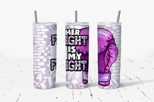 Cystic Fibrosis Her/His Fight Tumbler