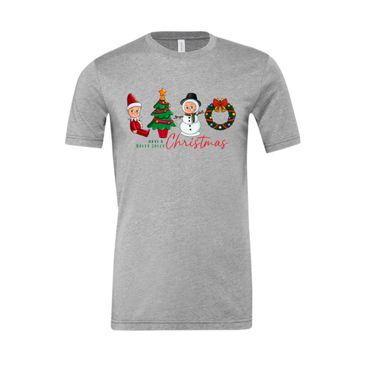 Holly Jolly Christmas Adult T-Shirt