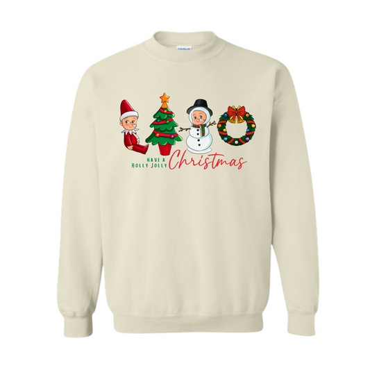 Holly Jolly Christmas Adult Sweater