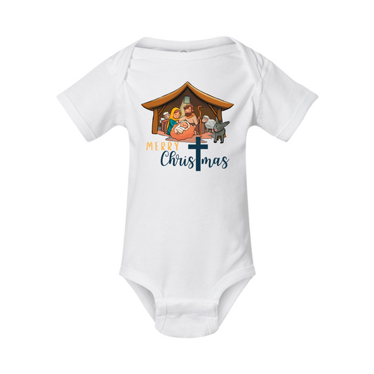 Merry Christmas Manger Onesie