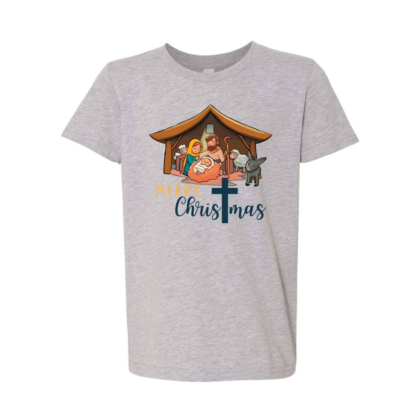 Merry Christmas Manger Youth T-Shirt