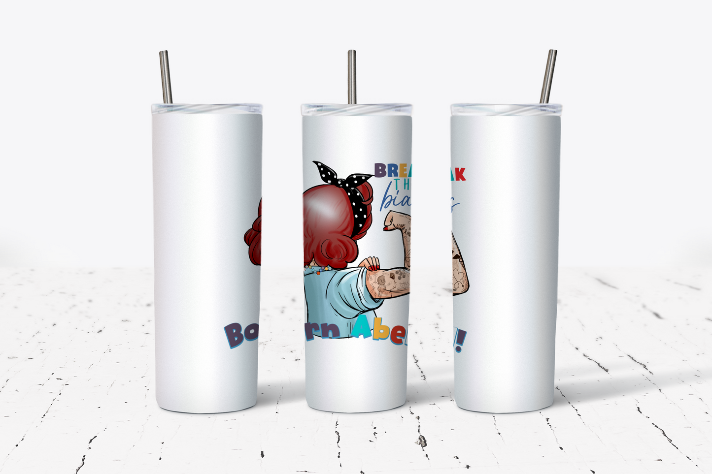 BREAK THE BIAS WOMEN (MULTI OPTION) TUMBLER