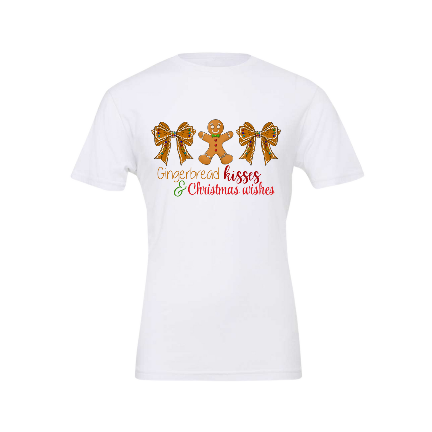 Gingerbread Kisses Adult T-Shirt