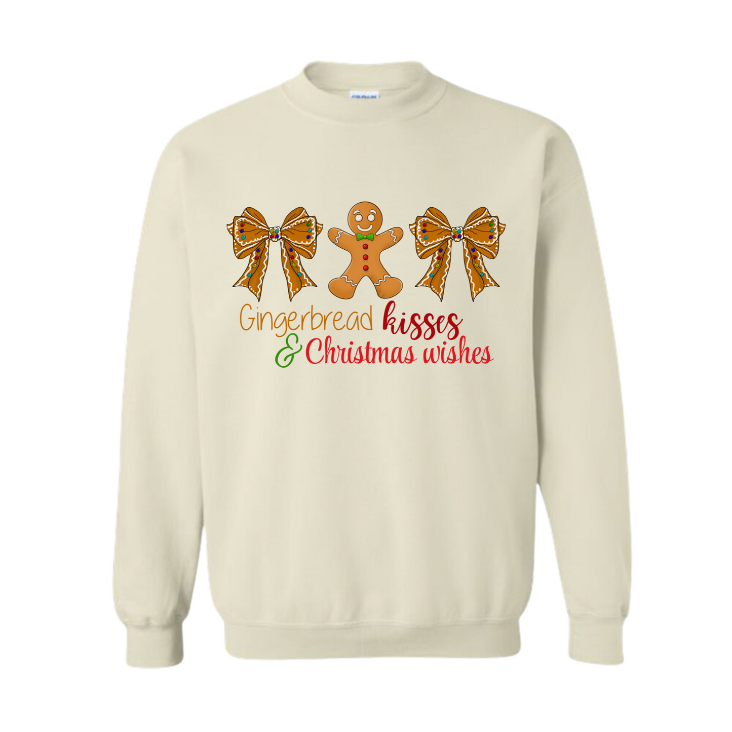 Gingerbread Kisses Adult Sweater