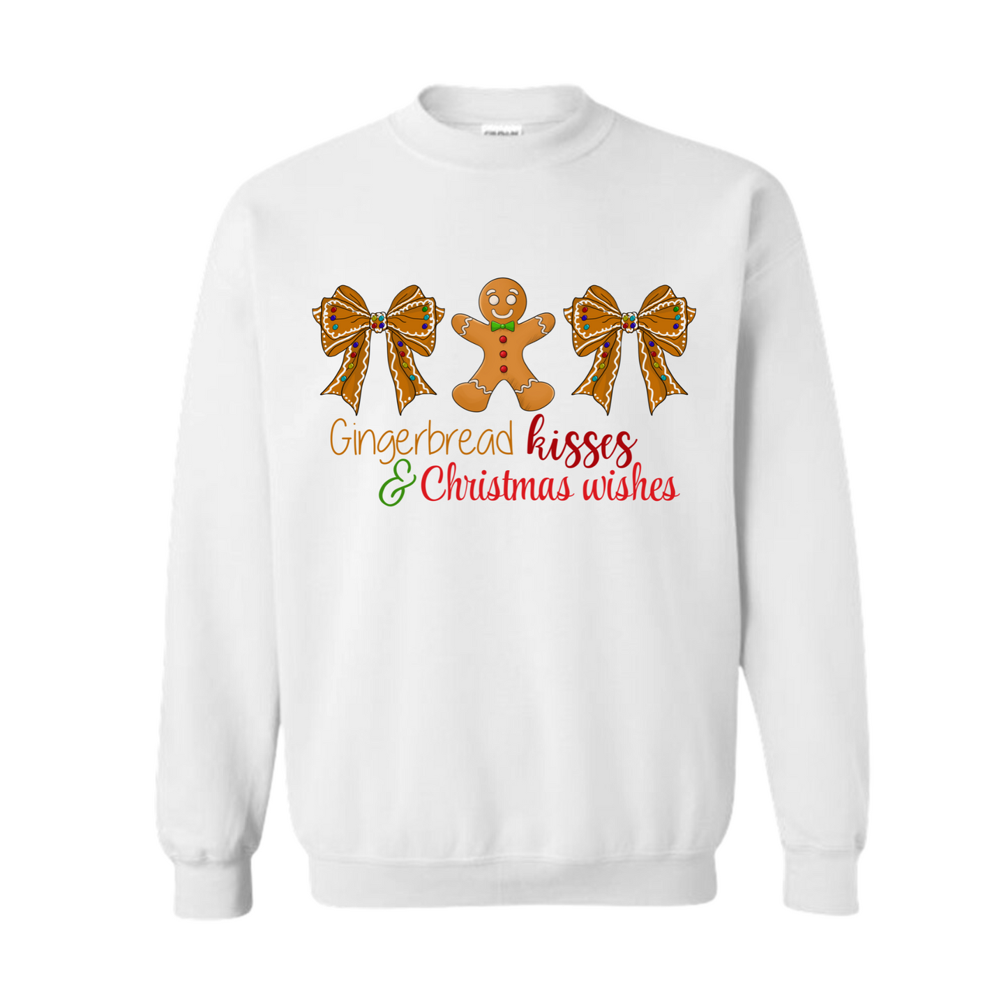 Gingerbread Kisses Adult Sweater