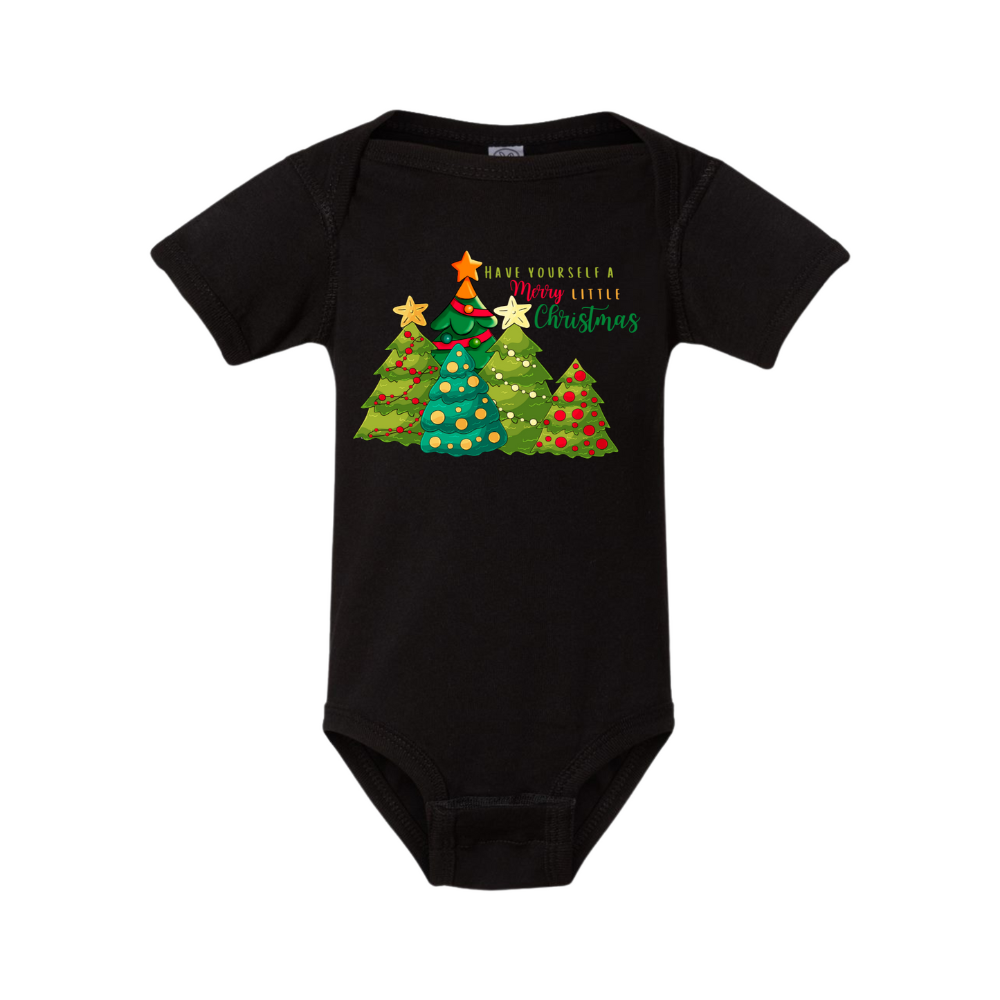 Merry Little Christmas Tree Onesie