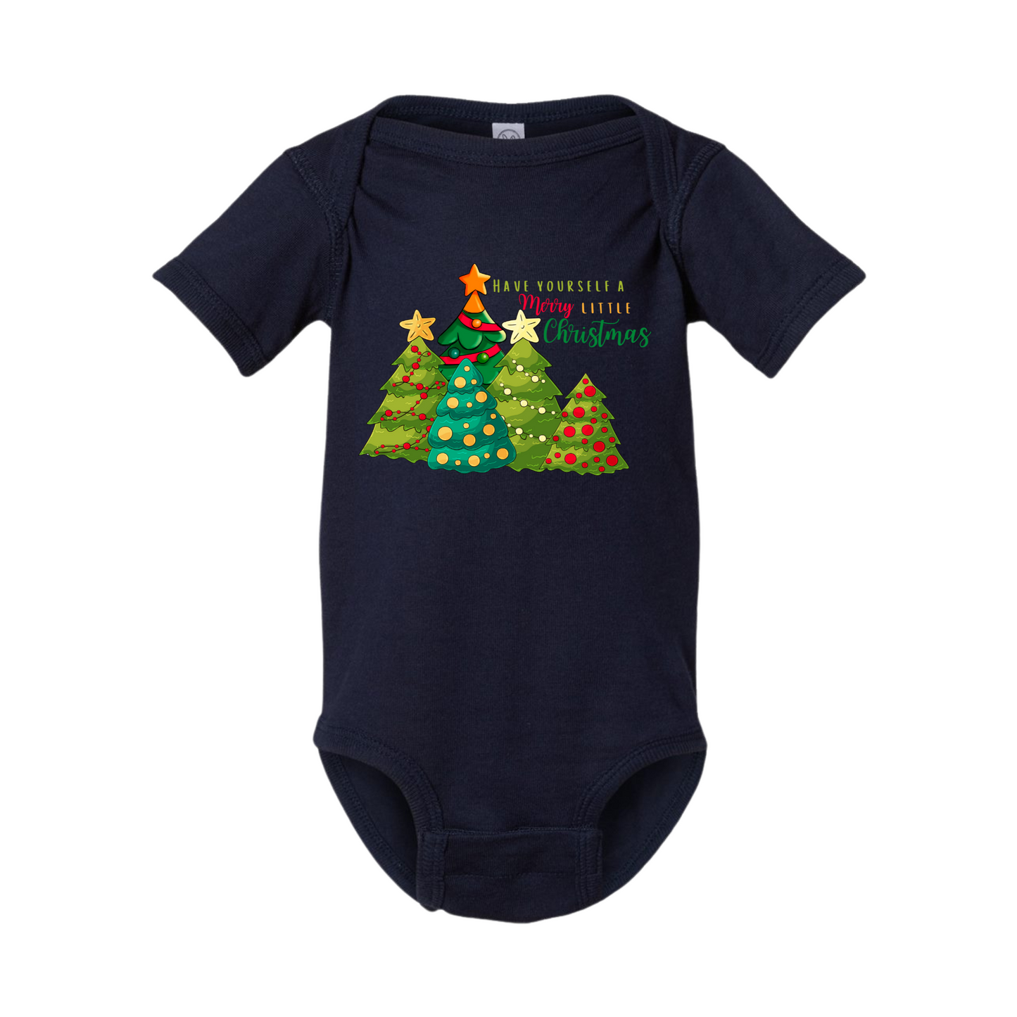 Merry Little Christmas Tree Onesie