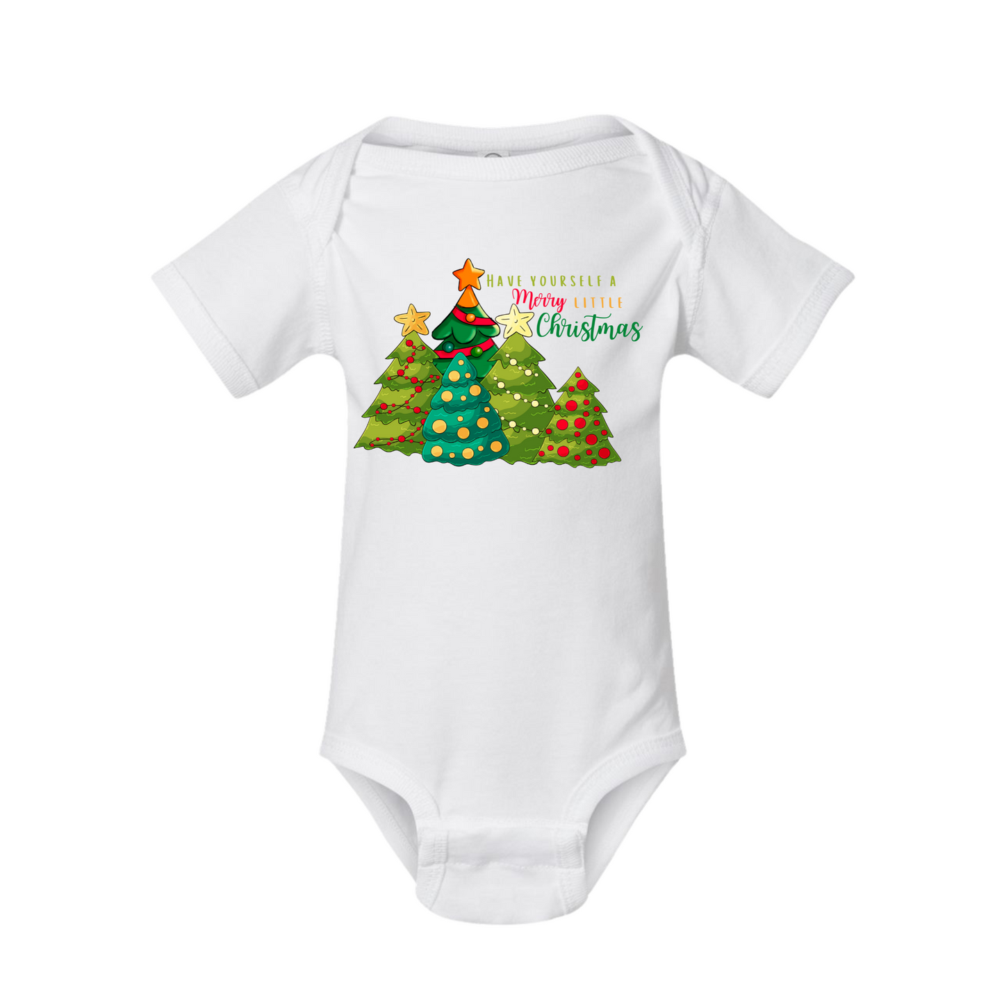 Merry Little Christmas Tree Onesie