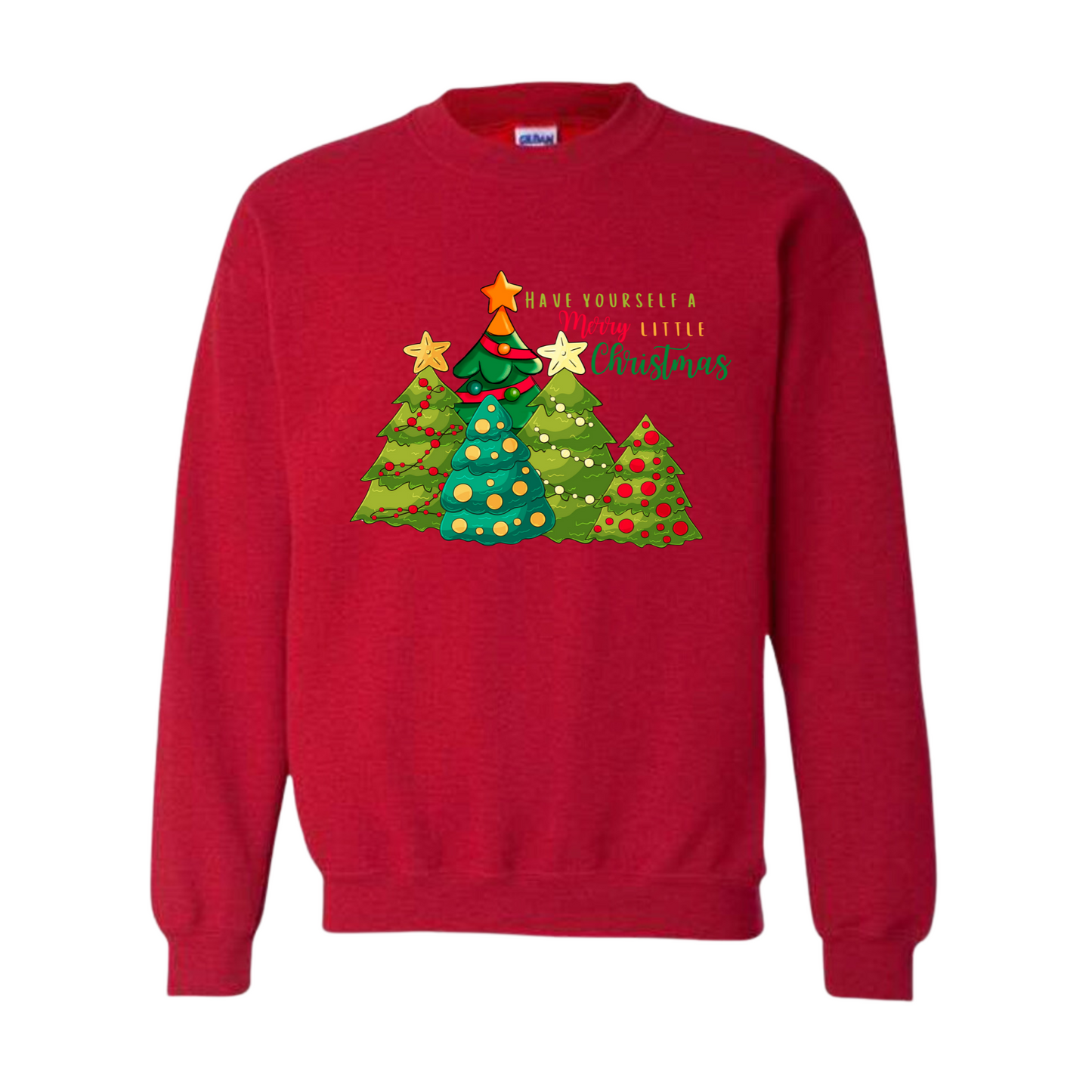 Merry Little Christmas Tree Adult Sweater