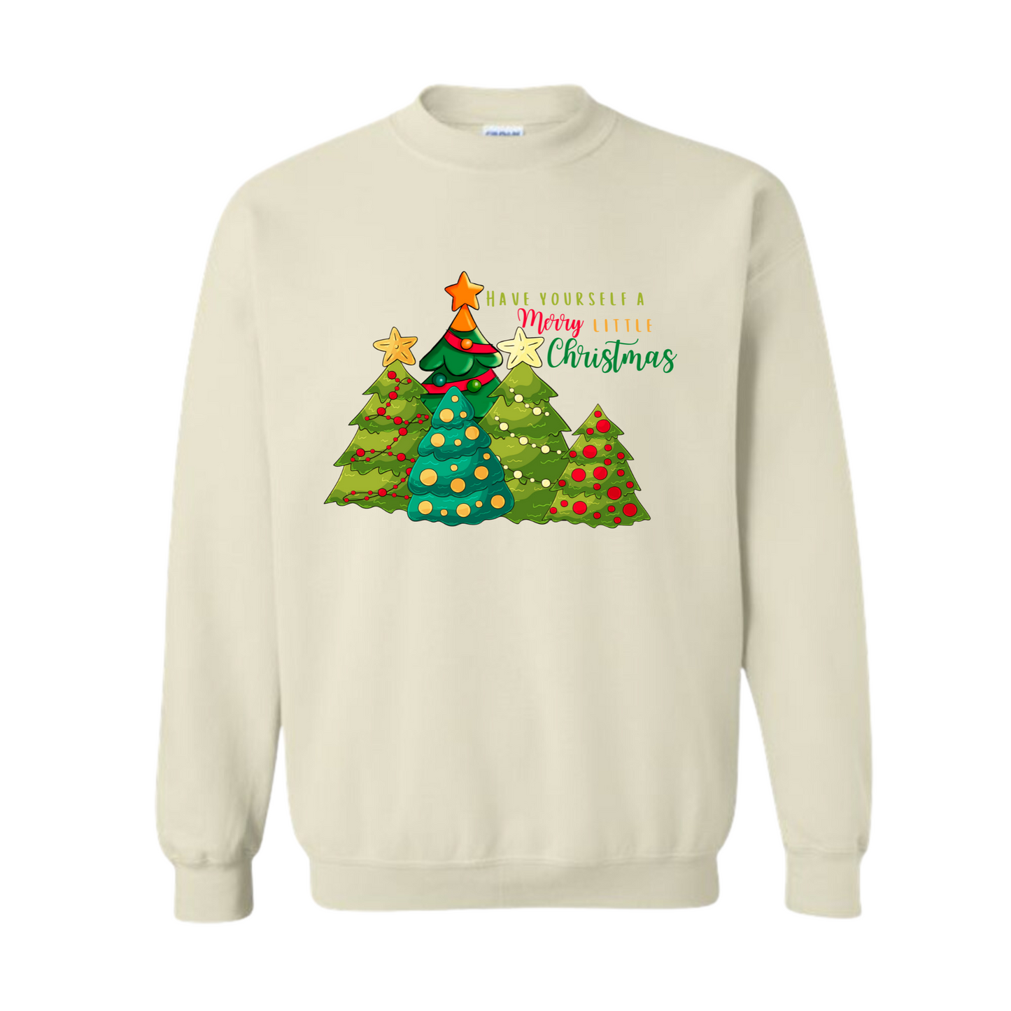 Merry Little Christmas Tree Adult Sweater