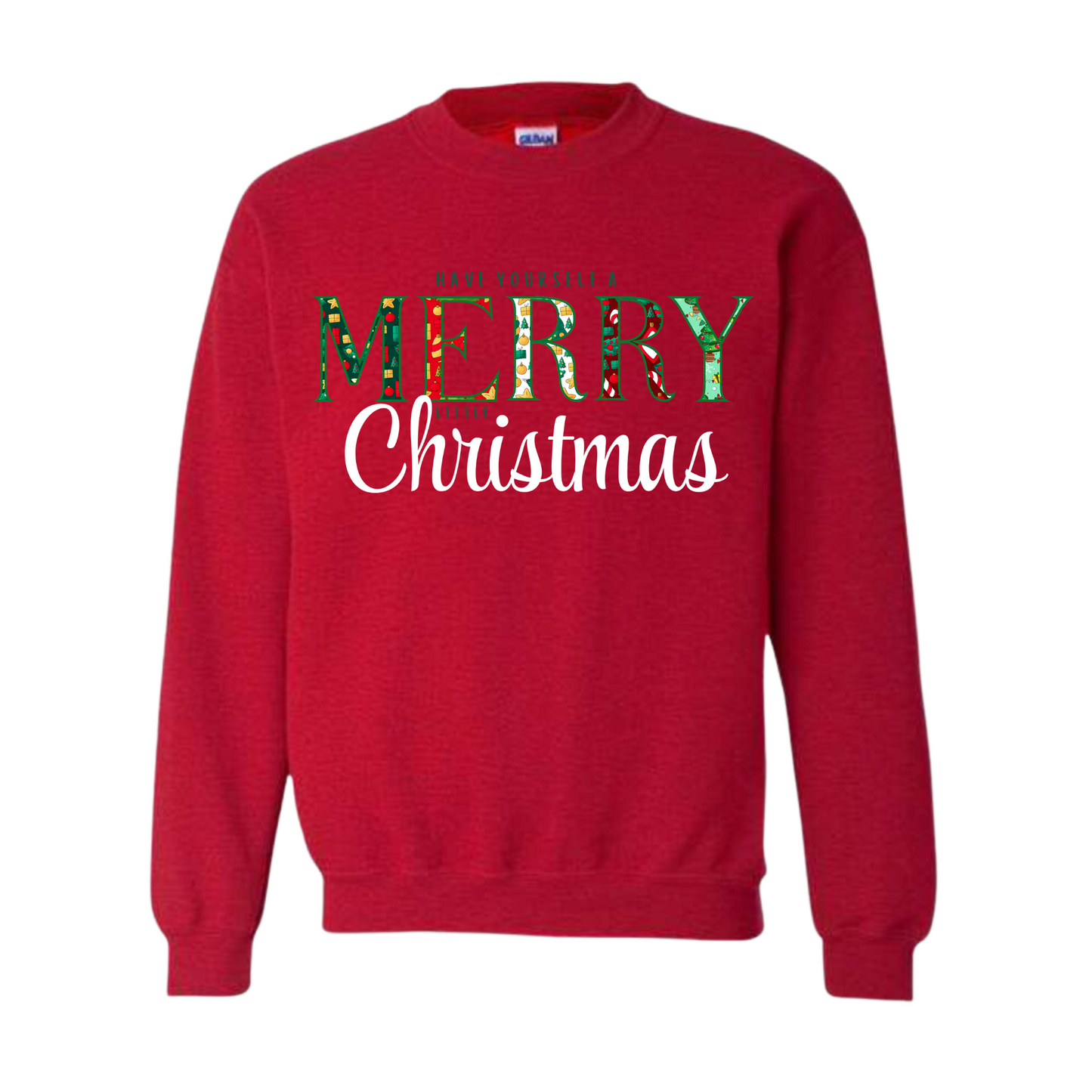 Merry Little Christmas Adult Sweater