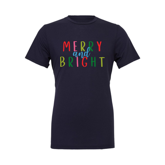 Merry & Bright Neon Adult T-Shirt