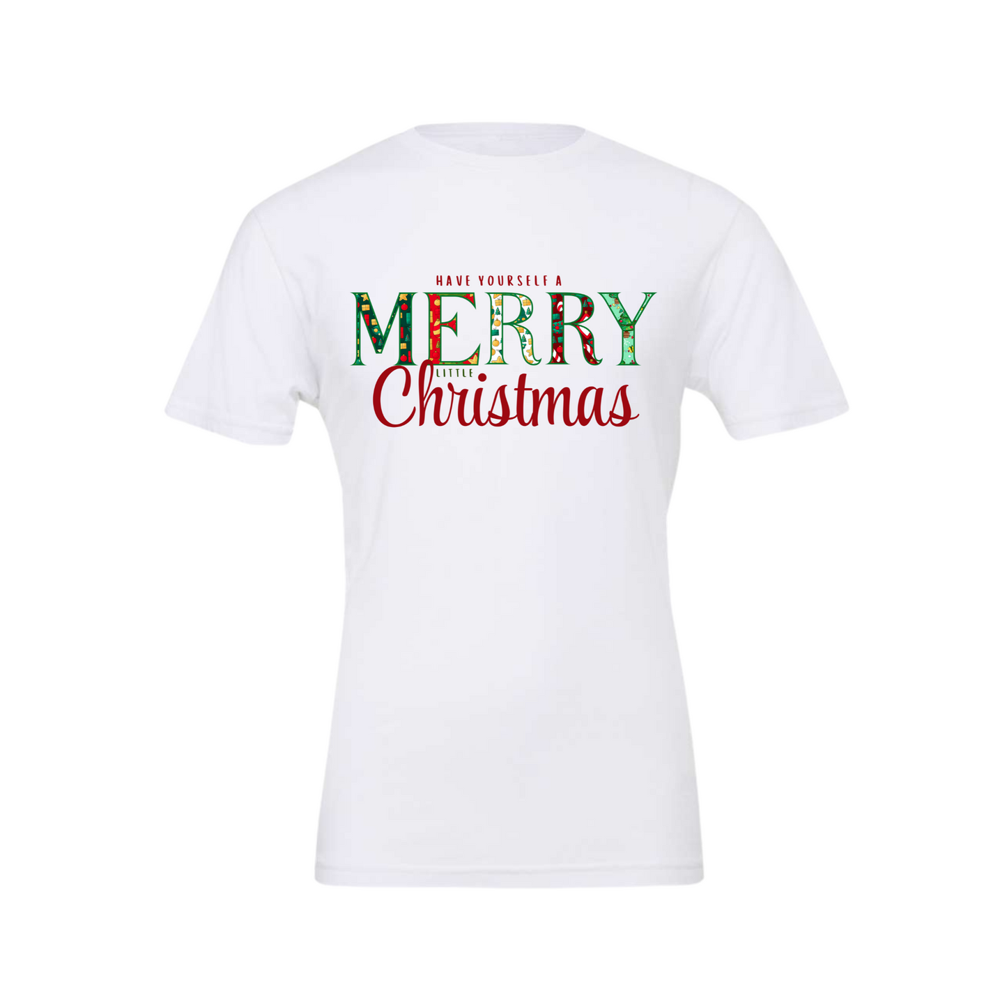 Merry Little Christmas Adult T-Shirt