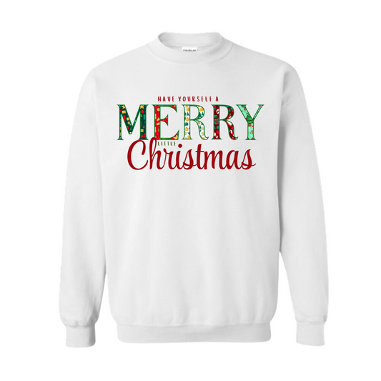 Merry Little Christmas Adult Sweater