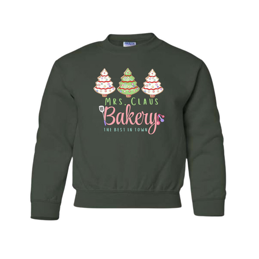 Mrs. Claus Bakery Youth Sweater