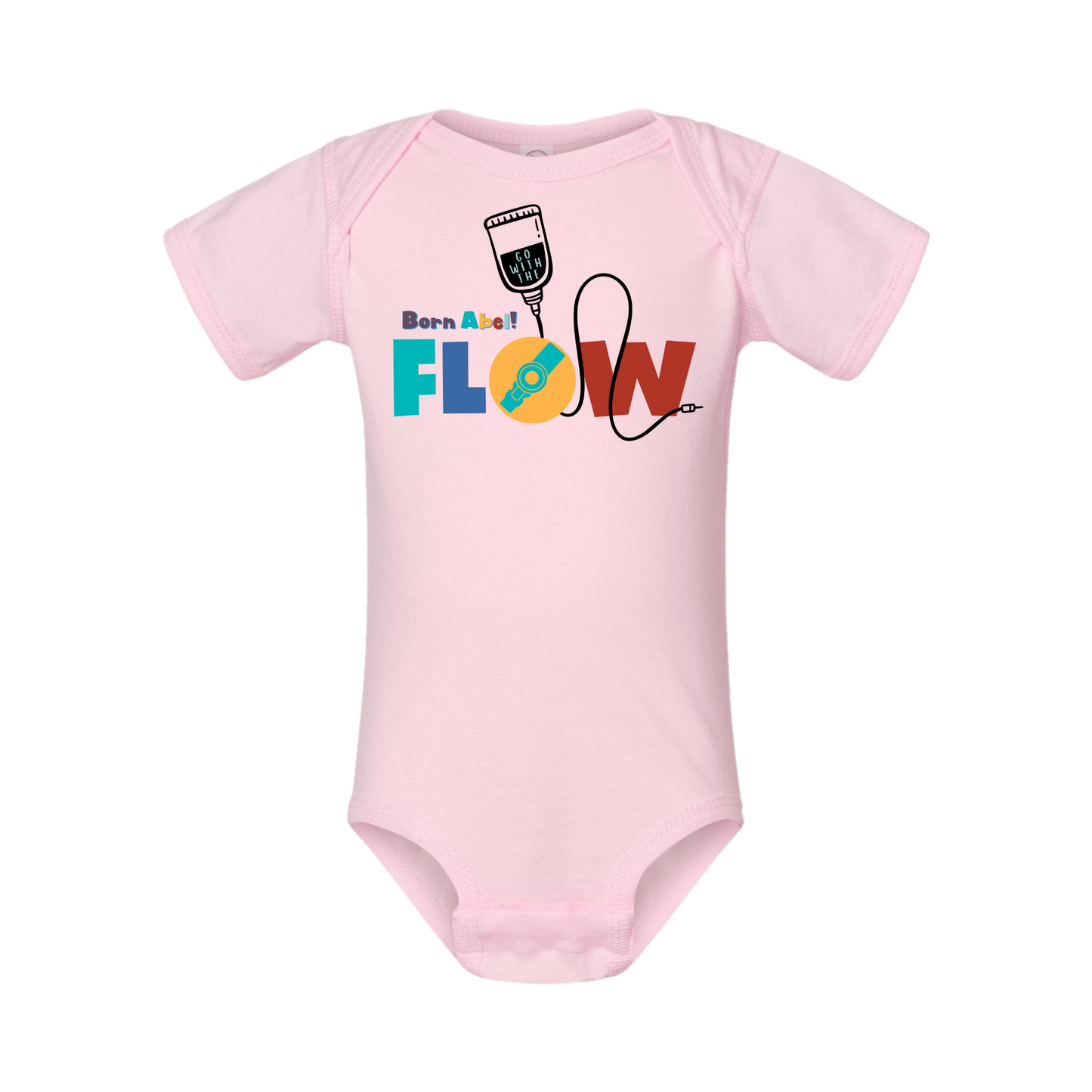 Trach/Tube- Go with the flow onesie