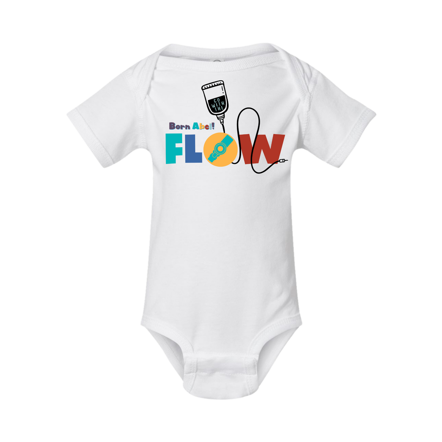 Trach/Tube- Go with the flow onesie