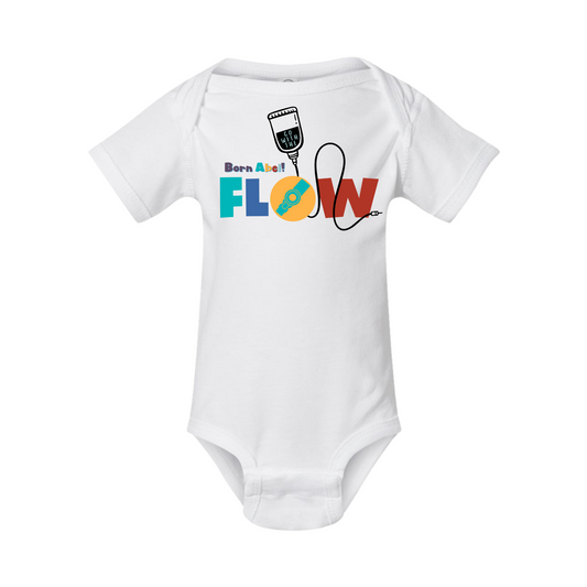 Trach/Tube- Go with the flow onesie