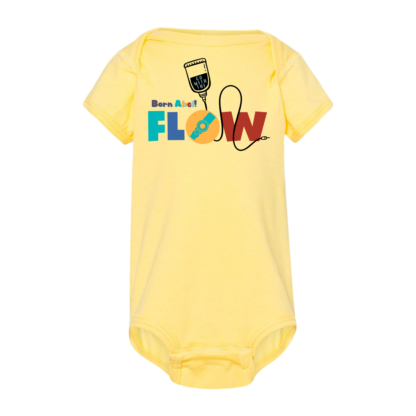 Trach/Tube- Go with the flow onesie