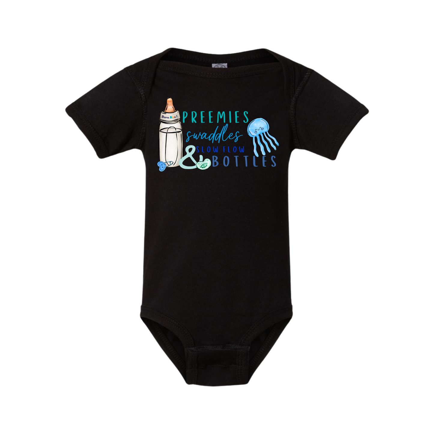 Mighty- Preemies, swaddles... boy onesie