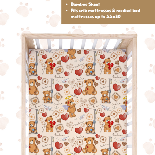 **PRE-SALE** Tubie Teddy Crib Sheet